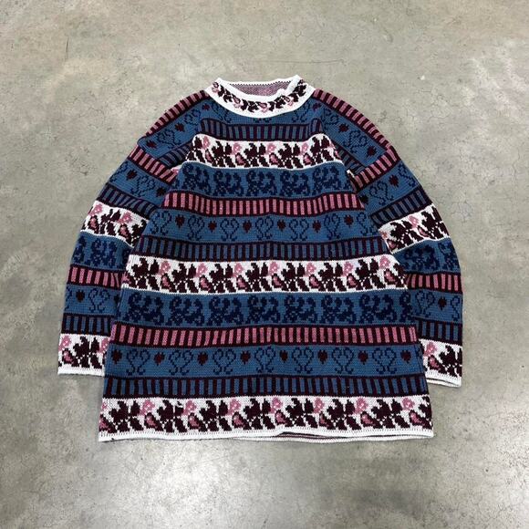 Sweater Shop Sweaters - Vintage 90s aztec cable knti sweater